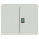 File Cabinet Light Grey 90x40x70 cm Steel 339721