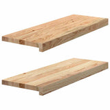 Window Sills 2 pcs Untreated 70x25x2 cm Solid Wood Oak 4009101