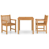 Garden Dining Set Warm Teak Fine sanded teak hardwood Medium 3059923