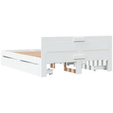 Bed Frame with Headboard without Mattress White 160x200 cm 3295548