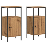 ZNTS Bedside Cabinets 2 pcs Artisan Oak 41x31x80 cm Engineered Wood 857249