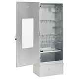 BBQ Oven Smoker with Table Galvanised Steel 3187615