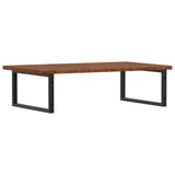 Basin Shelf Wall Mounted Steel and Solid Wood Oak 3302489