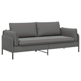 3-Seater Sofa 3-Seater Dark Grey 222 x 81 x 89 cm Velvet 42048643