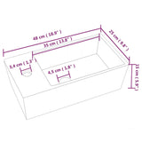 Sink Basin Faucet Ceramic Square 242570