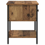 Bedside Table 2 pcs Old Wood 34 x 35.5 x 45 cm Engineered Wood 881801