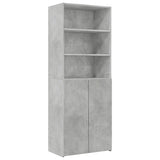 Storage Cabinet Concrete Grey 70x42.5x225 cm Engineered Wood 3281318
