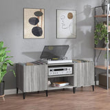 Record Cabinet Grey Sonoma 121x38x48 cm Engineered Wood 831939