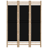 Folding 3-Panel Room Divider 120 cm Bamboo and Canvas 350627