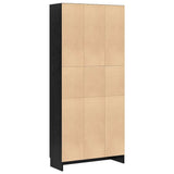Book Cabinet Black Oak 82.5 x 30.5 x 185 cm Engineered Wood 3394793