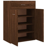 Shoe Cabinet Brown Oak 60x35x84 cm Engineered Wood 815419