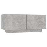 Bedside Cabinet Concrete Grey 100x35x40 cm Engineered Wood 3082769
