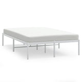 Metal Bed Frame without Mattress White 120x190cm 350910