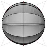Pool Dome Folding Manual Black 500 x 500 x 236 cm 42001125