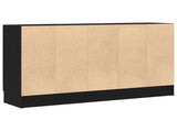 Sideboard Black Oak 120 x 30.5 x 70 cm Engineered Wood 862521