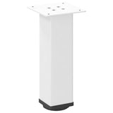 Coffee Table Legs 4 pcs White 42-44 cm Steel 4012465