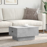 Coffee Table Concrete Grey 60x45x31 cm Engineered Wood 848083