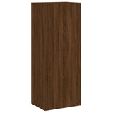 TV Wall Cabinet Brown Oak 40.5x30x102 cm Engineered Wood 836937