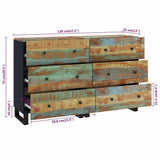 Sideboard Set of 2 Multicolour Blue, Green, Orange 3143637
