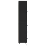 Cabinet Set 2 pcs Black 34.5 x 34.5 x 90 cm Engineered Wood 3416890