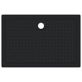 Shower Base Tray with Dots Black 120 x 80 x 4 cm ABS 42033516