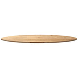 Table Top 140x60x2 cm Solid Wood Oak Oval 4009040