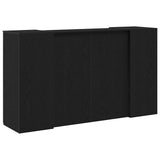 Reception Desk Black Oak 180x50x103.5 cm Engineered Wood 3324170