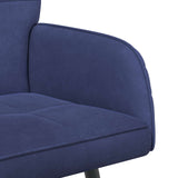 2 Seater Sofa with Metal Legs 2-Seater Police Blue Velvet 42051063