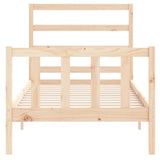 Bed Frame without Mattress 90x200 cm Solid Wood Pine 3191891