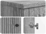 Bathroom Sink Cabinet EDE Grey Sonoma 59.5 x 31.5x 59 cm 895911
