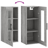 Wall Mounted Cabinet Grey Sonoma 34.5x34x90 cm 828938