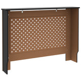Radiator Cover Black 112x19x81.5 cm MDF 288192