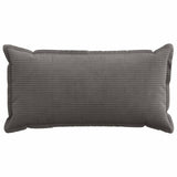 Cushion Cover 6 pcs HOUTEN Dark Grey 40 x 70 cm Corduroy 917817