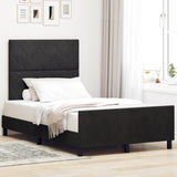 ZNTS Black Velvet Bed Frame 120x200 cm 3345001