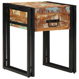 End Table with Drawer 40 x 40 x 50 cm Solid Reclaim Wood 4016713