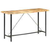 Bar Table 180x70x107 cm Rough Mango Wood 286613