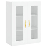 Highboard White 69.5x34x180 cm Engineered Wood 3198577
