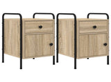 Bedside Cabinet 2 pcs Sonoma Oak 35 x 36.5 x 61 cm 8007650