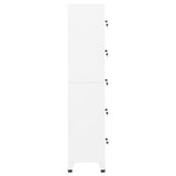 Locker Cabinet White 38x40x180 cm Steel 339788