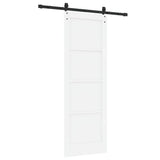 Sliding Door ORKDAL White 73.5 x 211 cm Solid Pine Wood 3333777