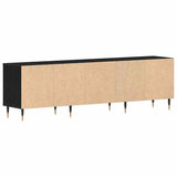 TV Cabinet Black Oak 150 x 30 x 44.5 cm Engineered Wood 862876