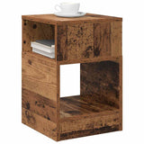 End Table 2 pcs Old Wood 30.5 x 30 x 45 cm Engineered Wood 890909