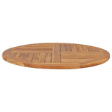 Tabletop Natural Teak Solid teak wood 90 cm diameter Durable 48987
