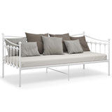 Sofa Bed Frame White Powder-coated metal Single 324756