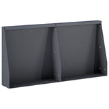 Retaining Wall 2 pcs 40 x 12 x 40 cm Steel Anthracite 8015250