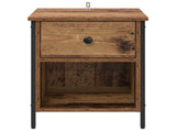 Bedside Cabinet 2 pcs Old Wood 40 x 42 x 50 cm Engineered Wood 881847