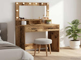Dressing Table Old Wood 79 x 41 x 135 cm Engineered Wood 865089