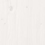 ZNTS Bookcase Bed without Mattress White 135x190 cm Double Solid Wood Pine 3321535