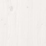 ZNTS Bookcase Bed without Mattress White 135x190 cm Double Solid Wood Pine 3321535