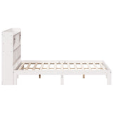 Bookcase Bed without Mattress White 180x200cm Solid Wood Pine 3322608